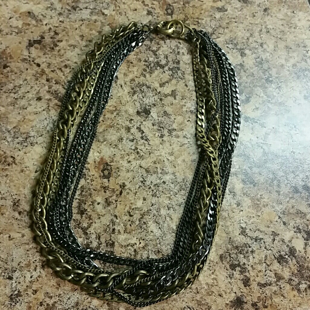 SOLD Multi chain necklace - Picture 1 of 4